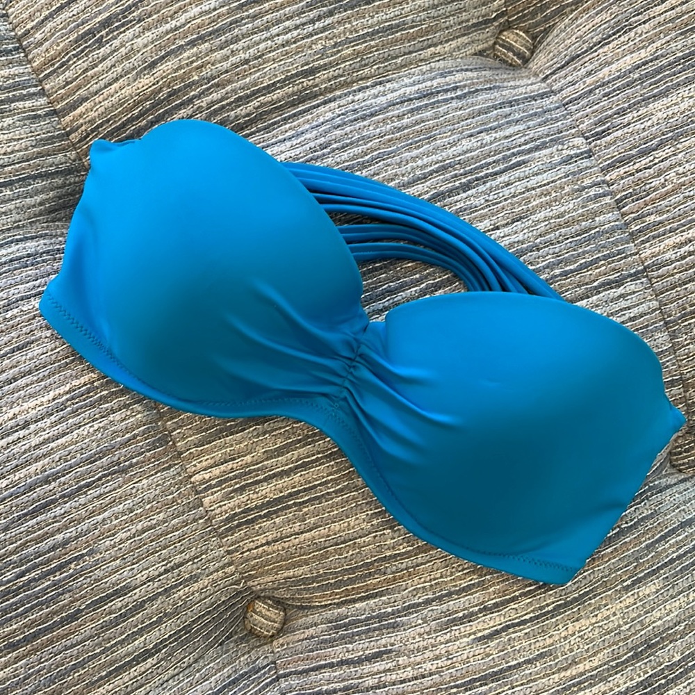 Victoria Secret | Strapless Blue Top